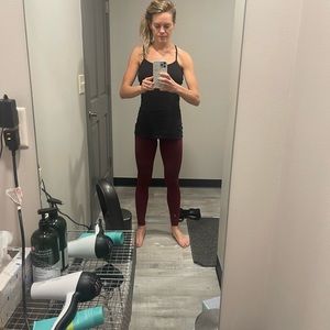 Size 8 black LuLuLemon Tank Top